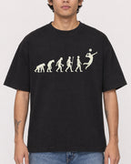 Mockup Boxy Heavyweight Tee Black male close-up 06