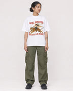 Mockup Boxy Heavyweight Tee White female full-body 12