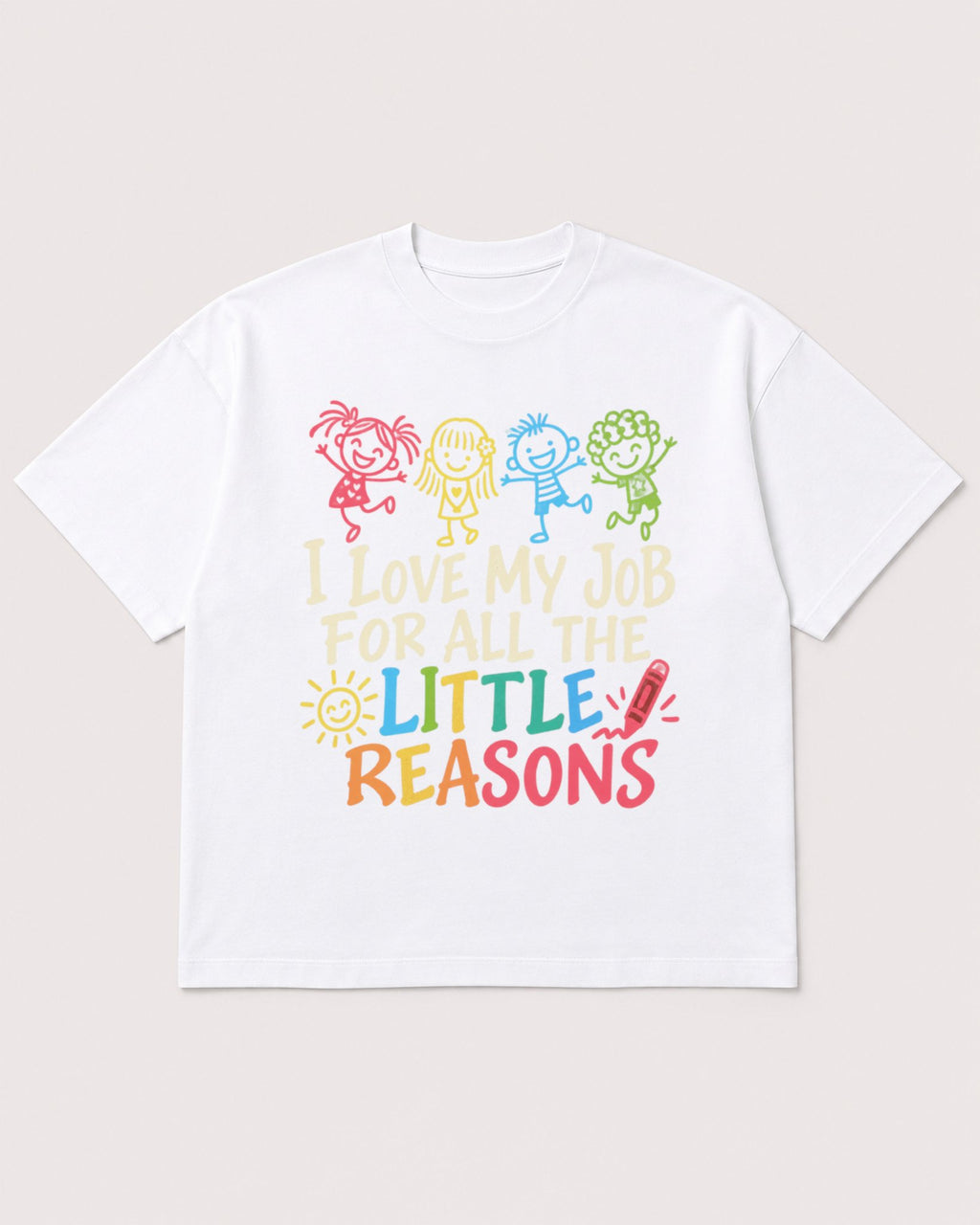 Mockup Boxy Heavyweight Tee White product