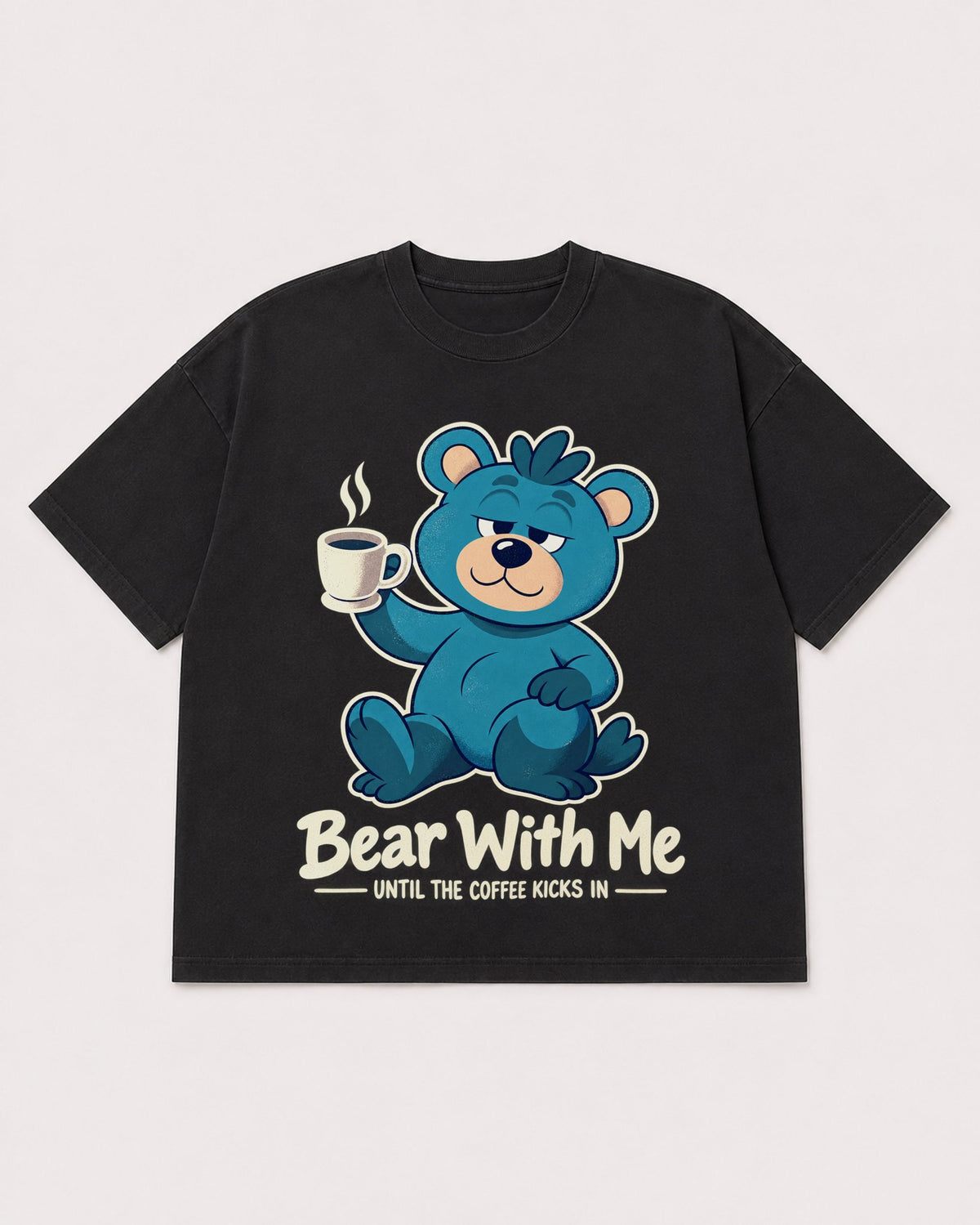 Mockup Boxy Heavyweight Tee Black product