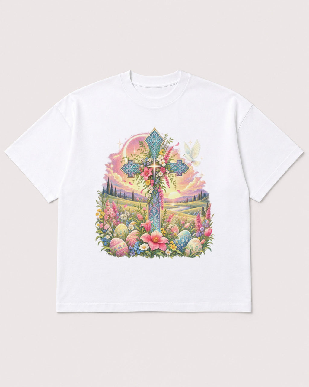 Mockup Boxy Heavyweight Tee White product