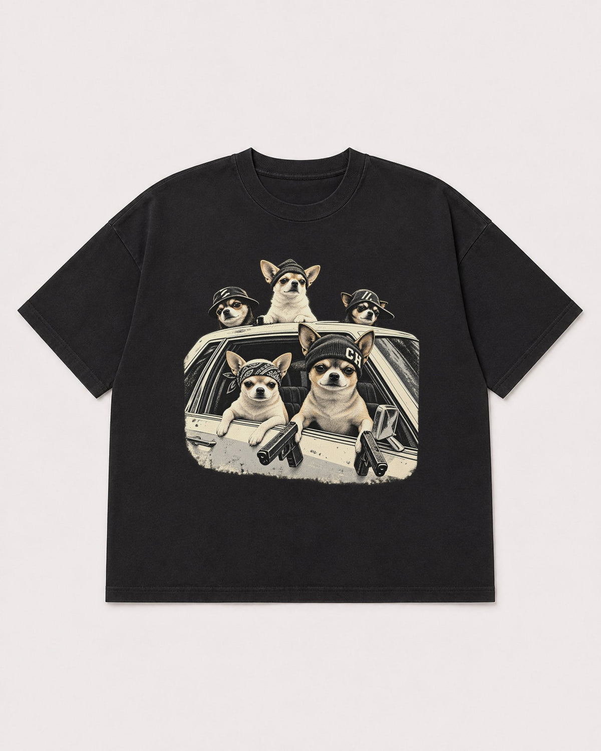 Mockup Boxy Heavyweight Tee Black product