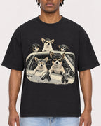Mockup Boxy Heavyweight Tee Black male close-up 05