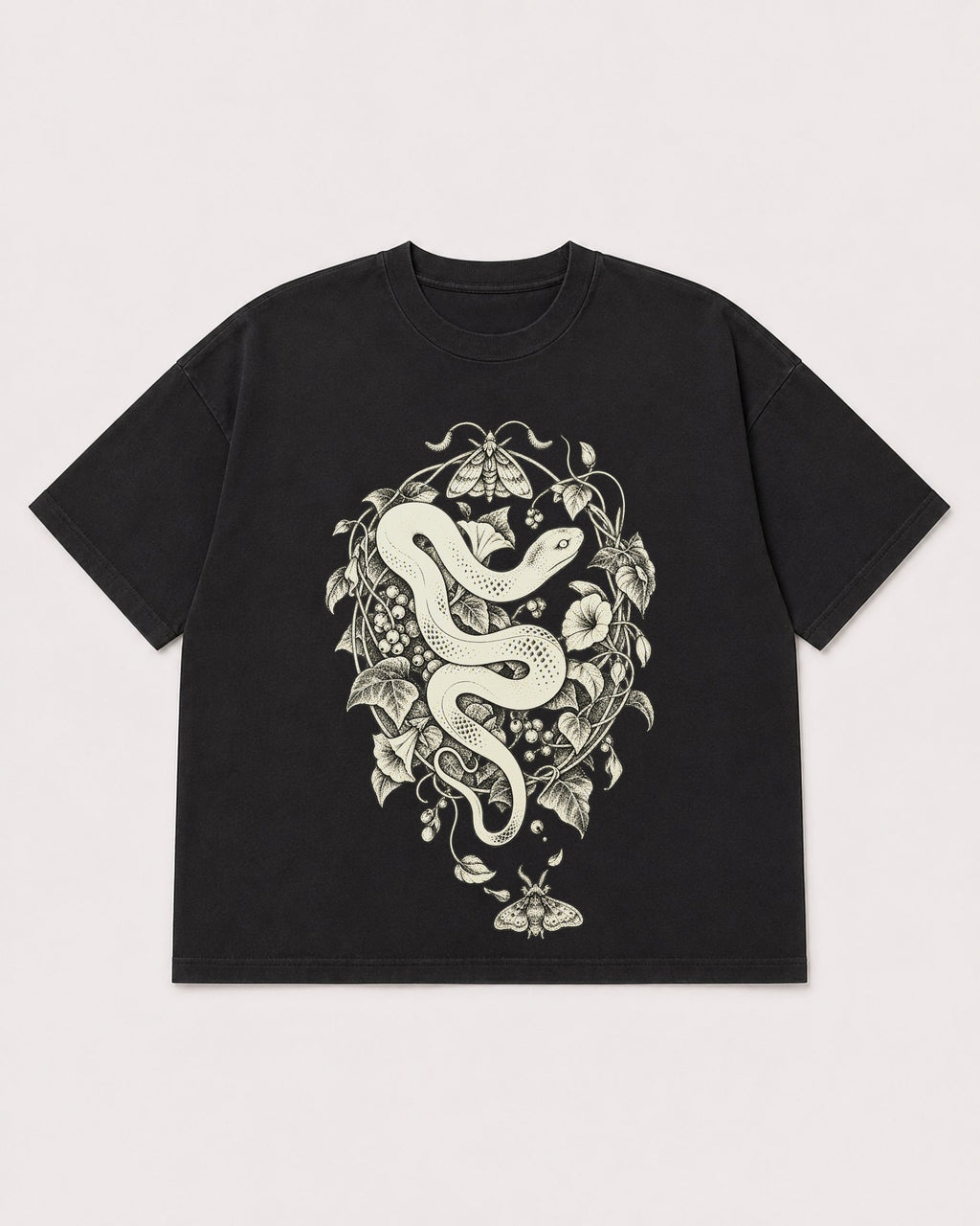 Mockup Boxy Heavyweight Tee Black product