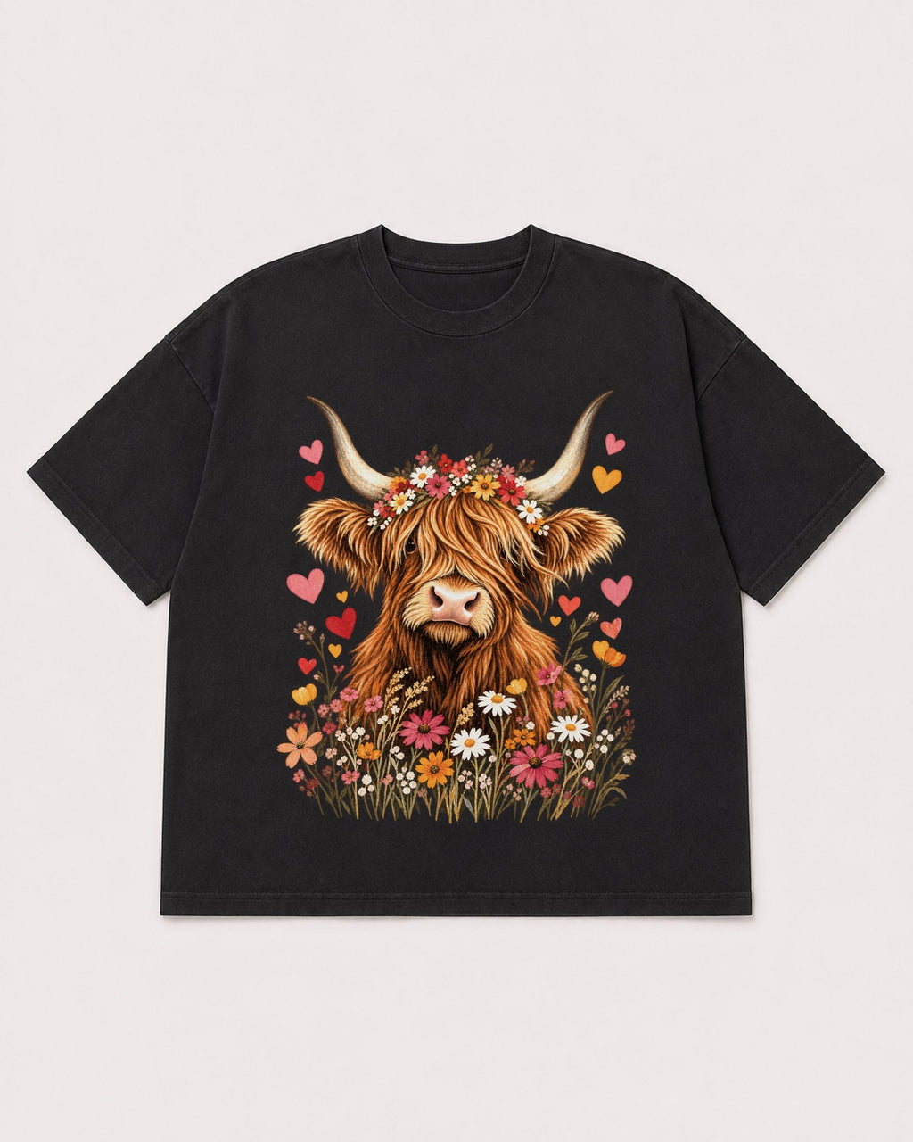 Mockup Boxy Heavyweight Tee Black product