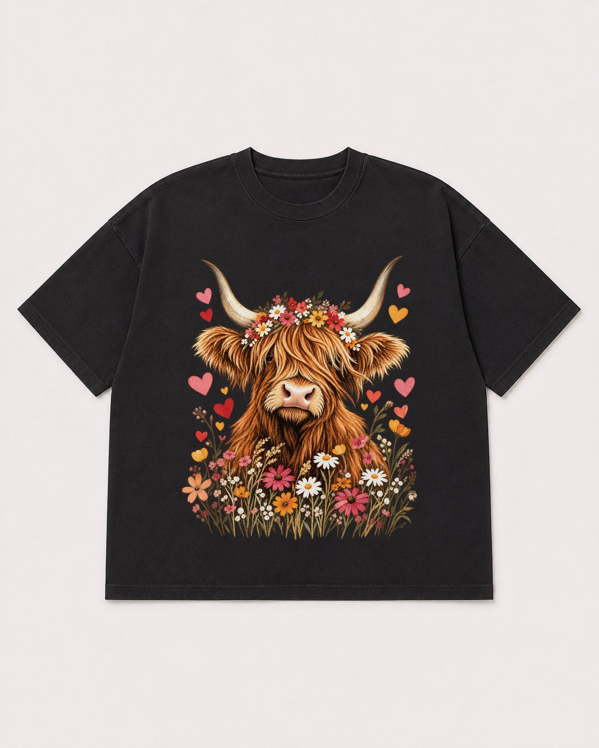 Mockup Boxy Heavyweight Tee Black product