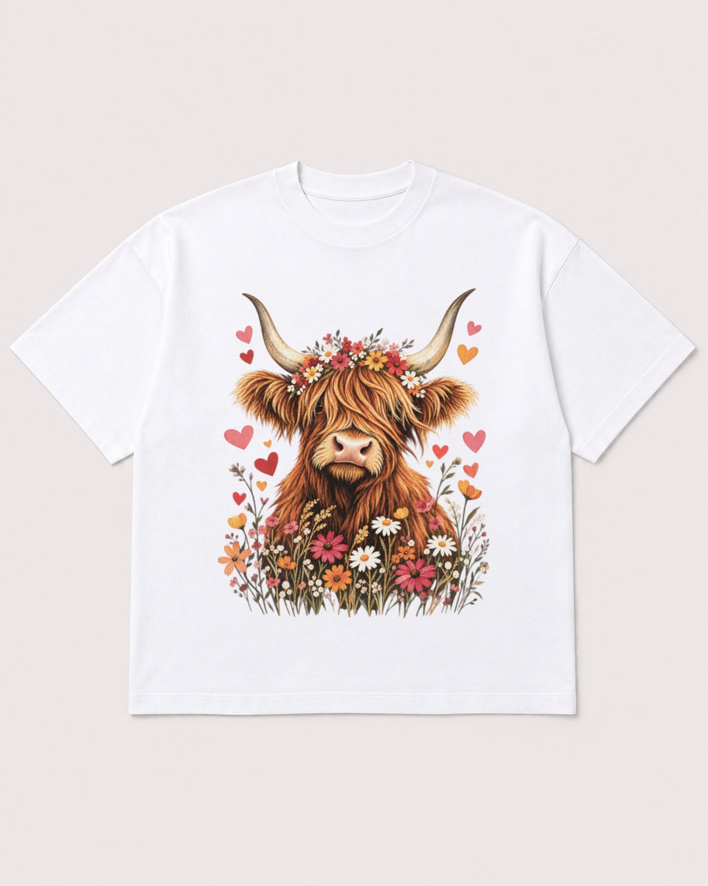 Mockup Boxy Heavyweight Tee White product