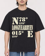 Mockup Boxy Heavyweight Tee Black male close-up 23