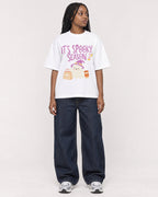 Mockup Boxy Heavyweight Tee White female full-body 04