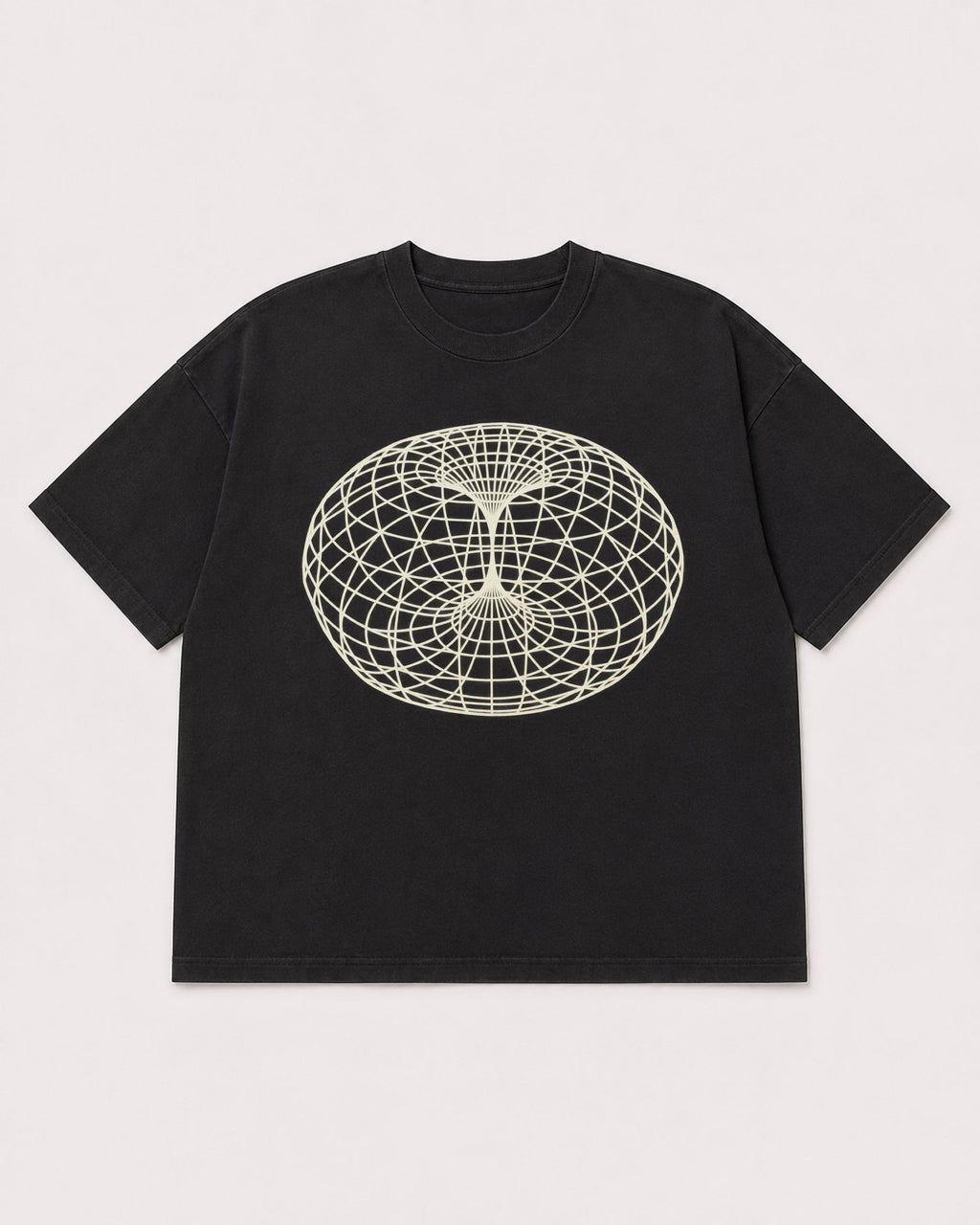 Mockup Boxy Heavyweight Tee Black product