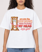 Mockup Boxy Heavyweight Tee White female close-up 10