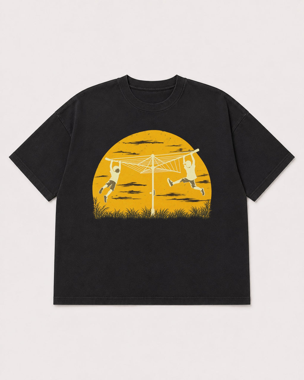 Mockup Boxy Heavyweight Tee Black product