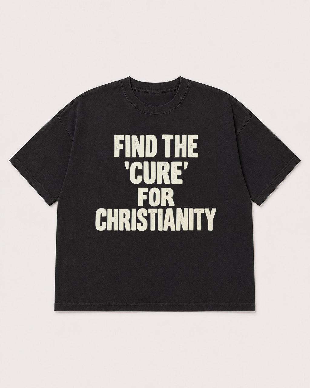 Mockup Boxy Heavyweight Tee Black product