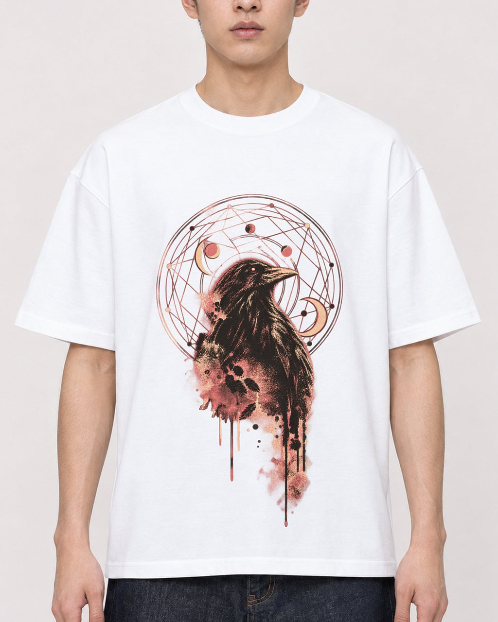 Mockup Boxy Heavyweight Tee White male close-up 21