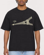 Mockup Boxy Heavyweight Tee Black male close-up 05