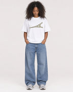 Mockup Boxy Heavyweight Tee White female full-body 05