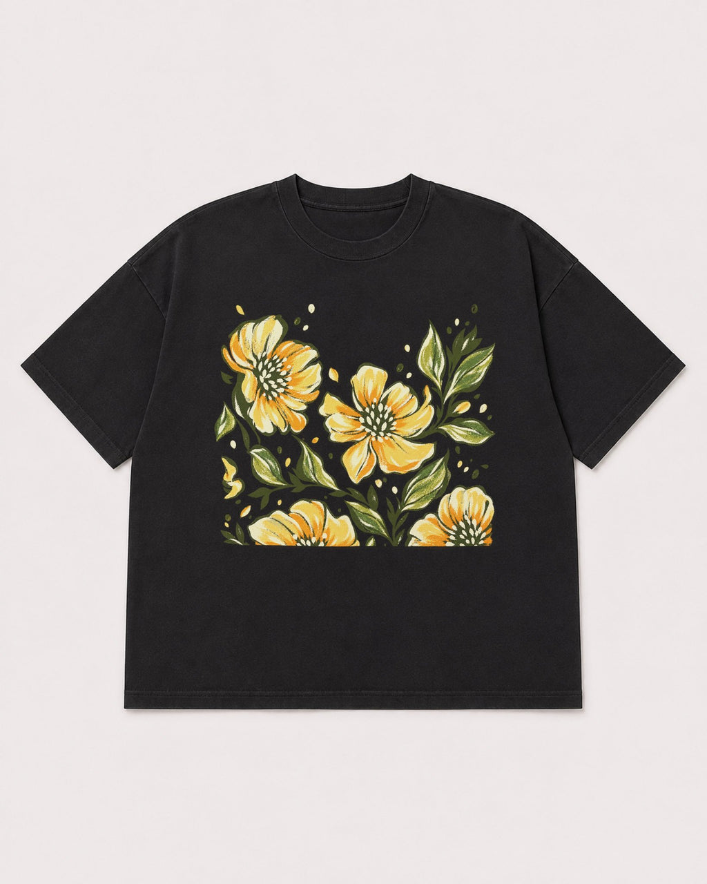 Mockup Boxy Heavyweight Tee Black product