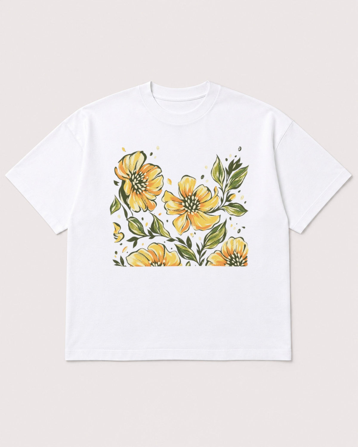 Mockup Boxy Heavyweight Tee White product