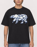 Mockup Boxy Heavyweight Tee Black male close-up 06