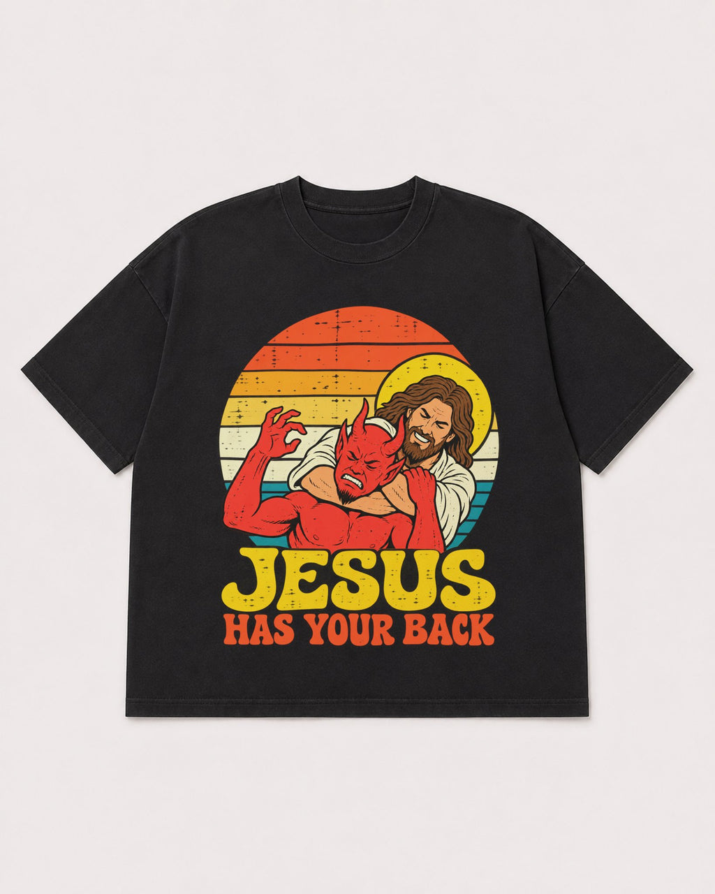 Mockup Boxy Heavyweight Tee Black product