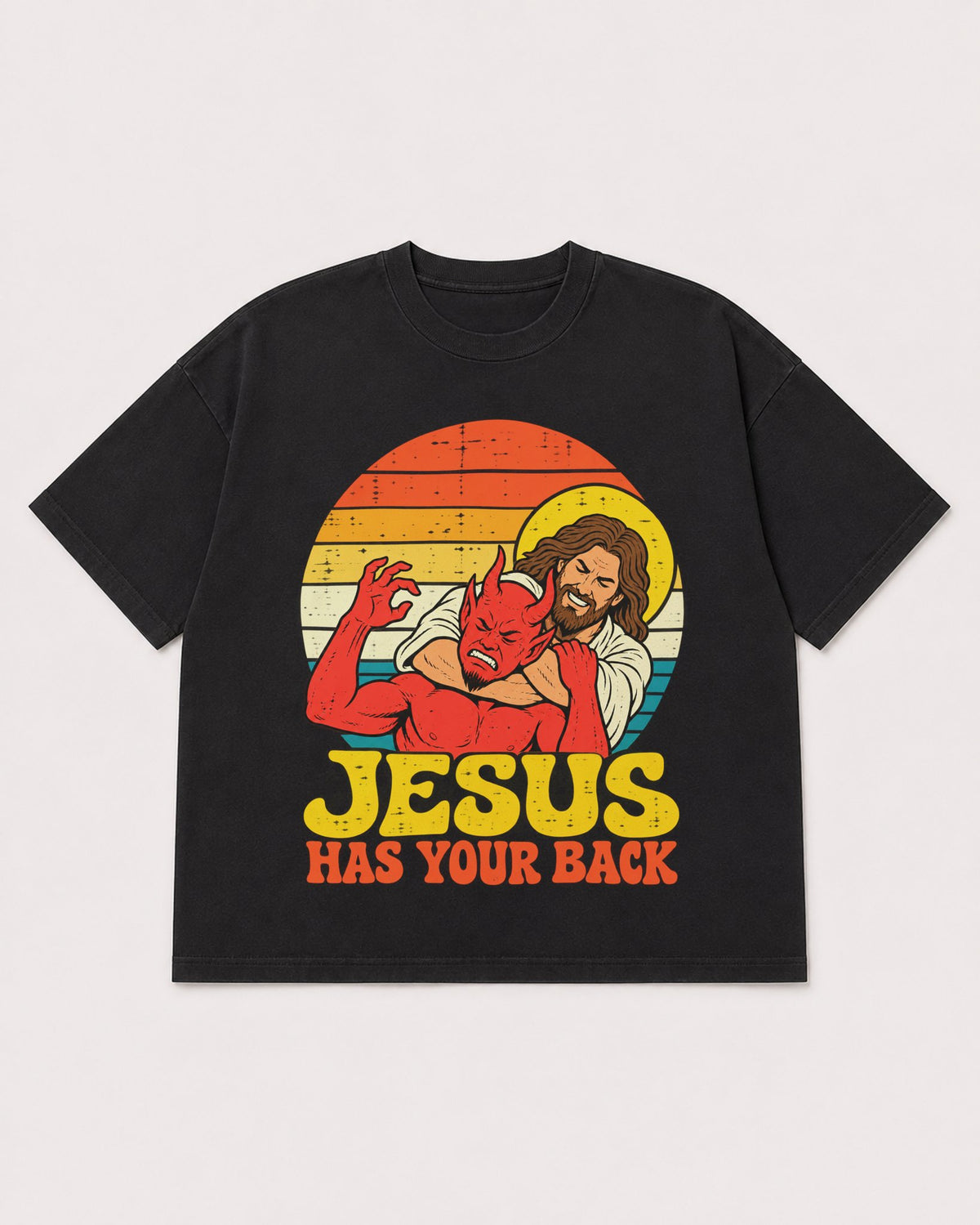 Mockup Boxy Heavyweight Tee Black product