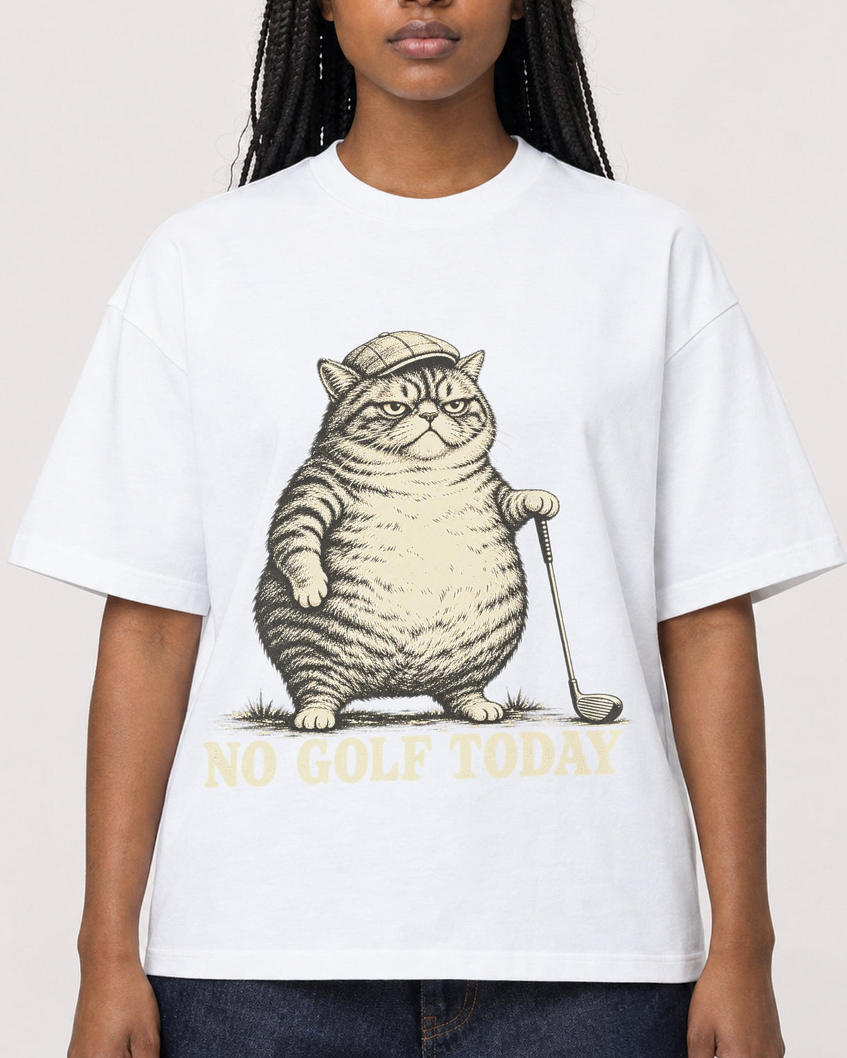 Mockup Boxy Heavyweight Tee White female close-up 04