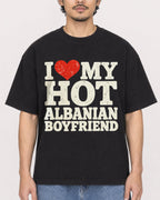 Mockup Boxy Heavyweight Tee Black male close-up 02