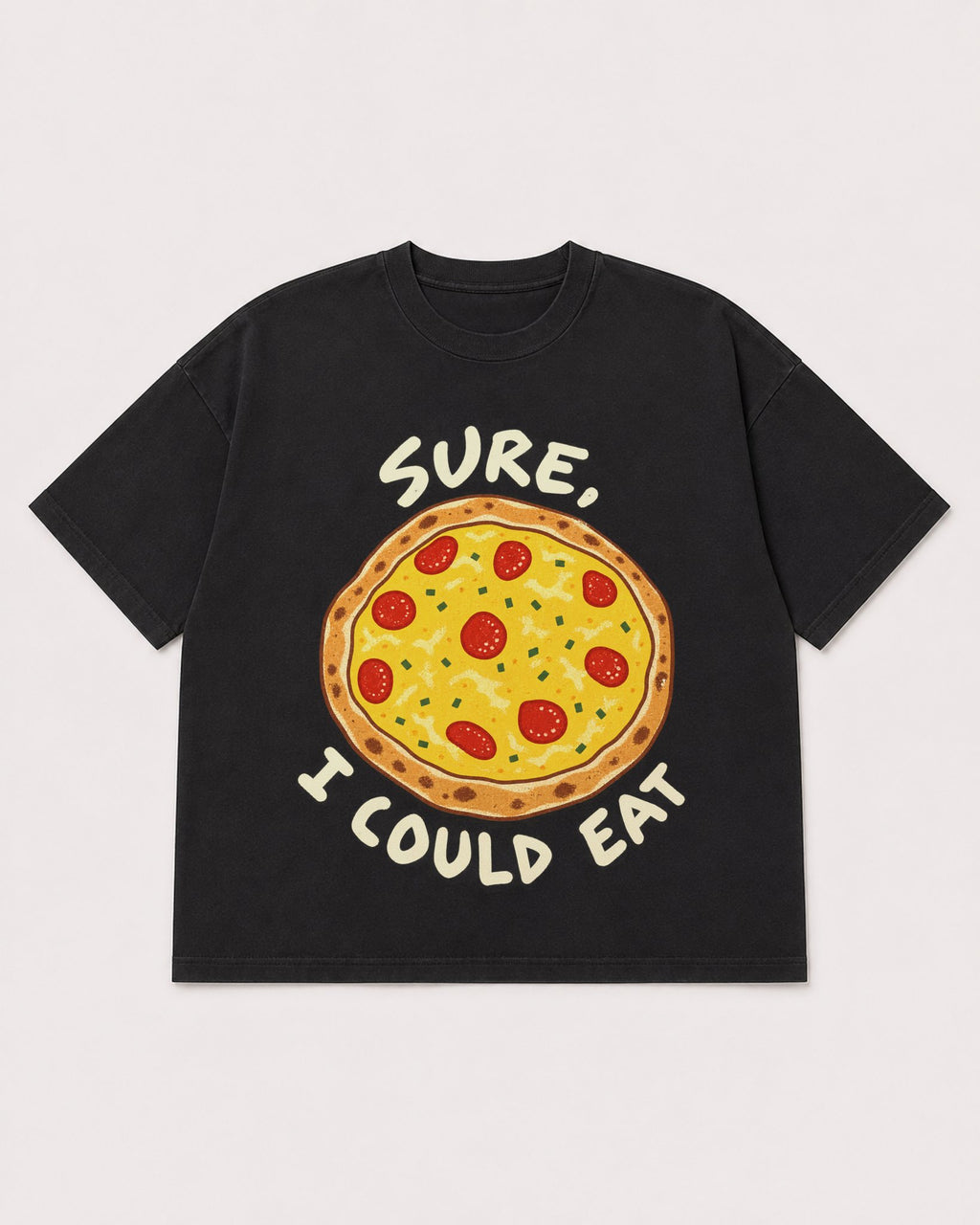 Mockup Boxy Heavyweight Tee Black product