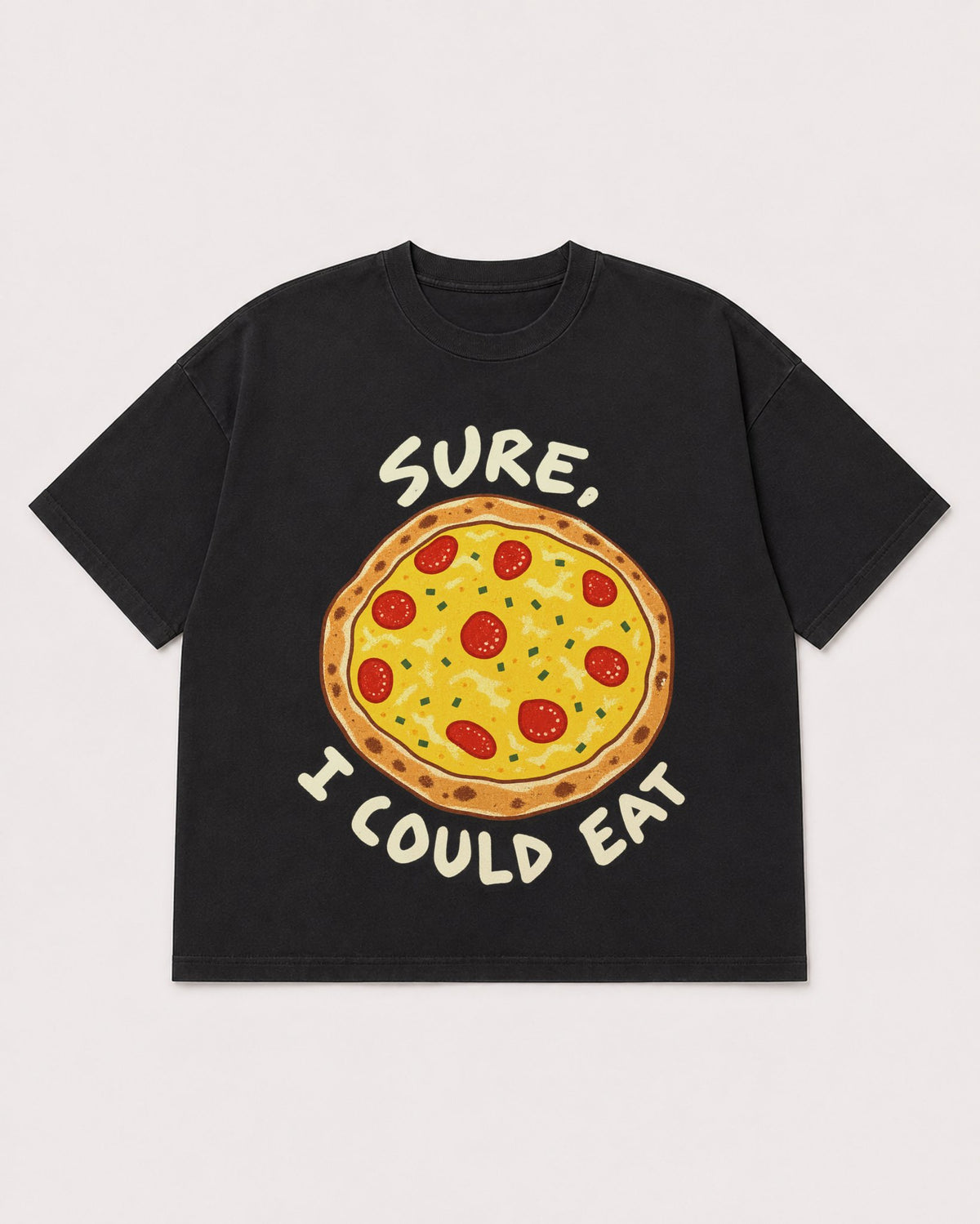 Mockup Boxy Heavyweight Tee Black product