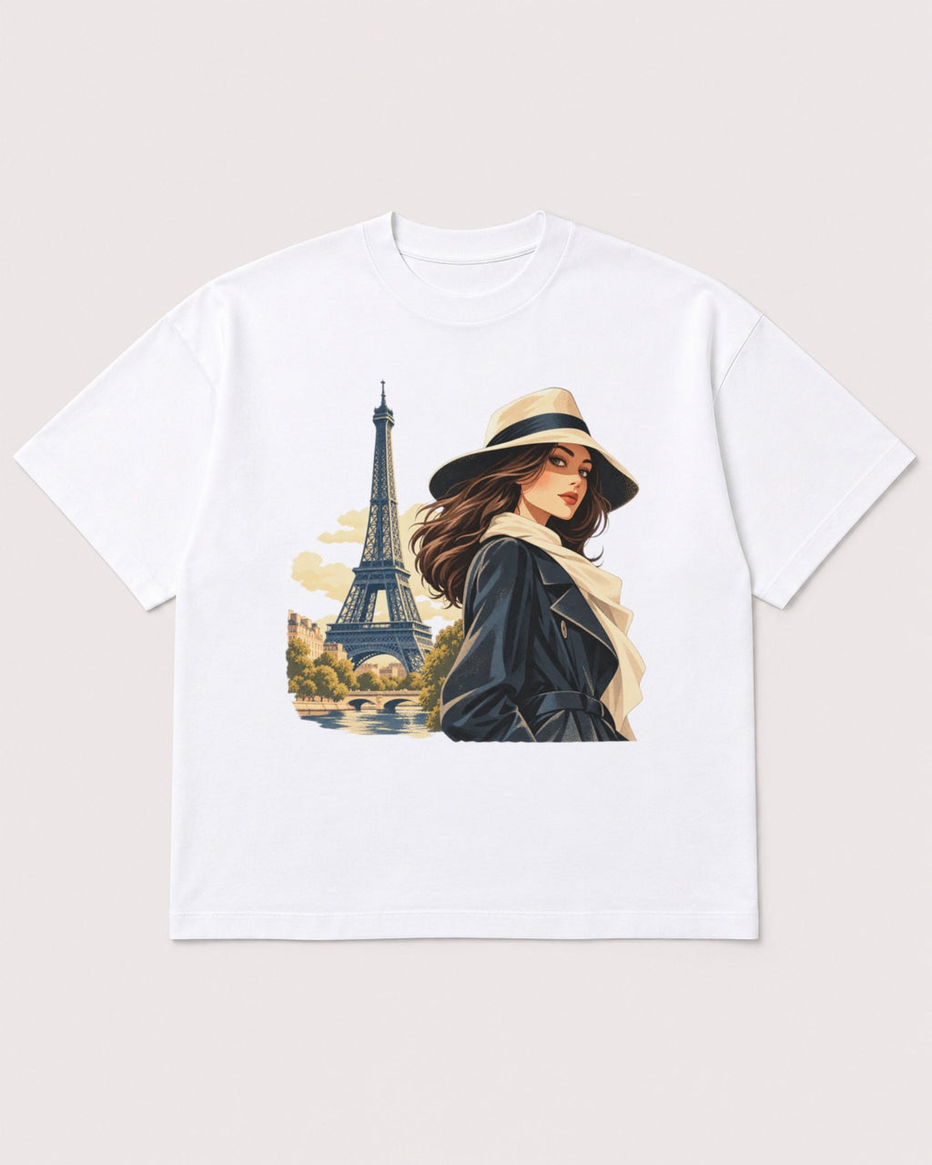 Mockup Boxy Heavyweight Tee White product