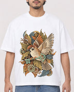 Mockup Boxy Heavyweight Tee White male close-up 02