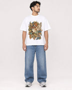 Mockup Boxy Heavyweight Tee White male full-body 02