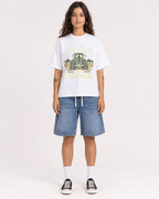 Mockup Boxy Heavyweight Tee White female full-body 06