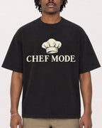 Mockup Boxy Heavyweight Tee Black male close-up 04