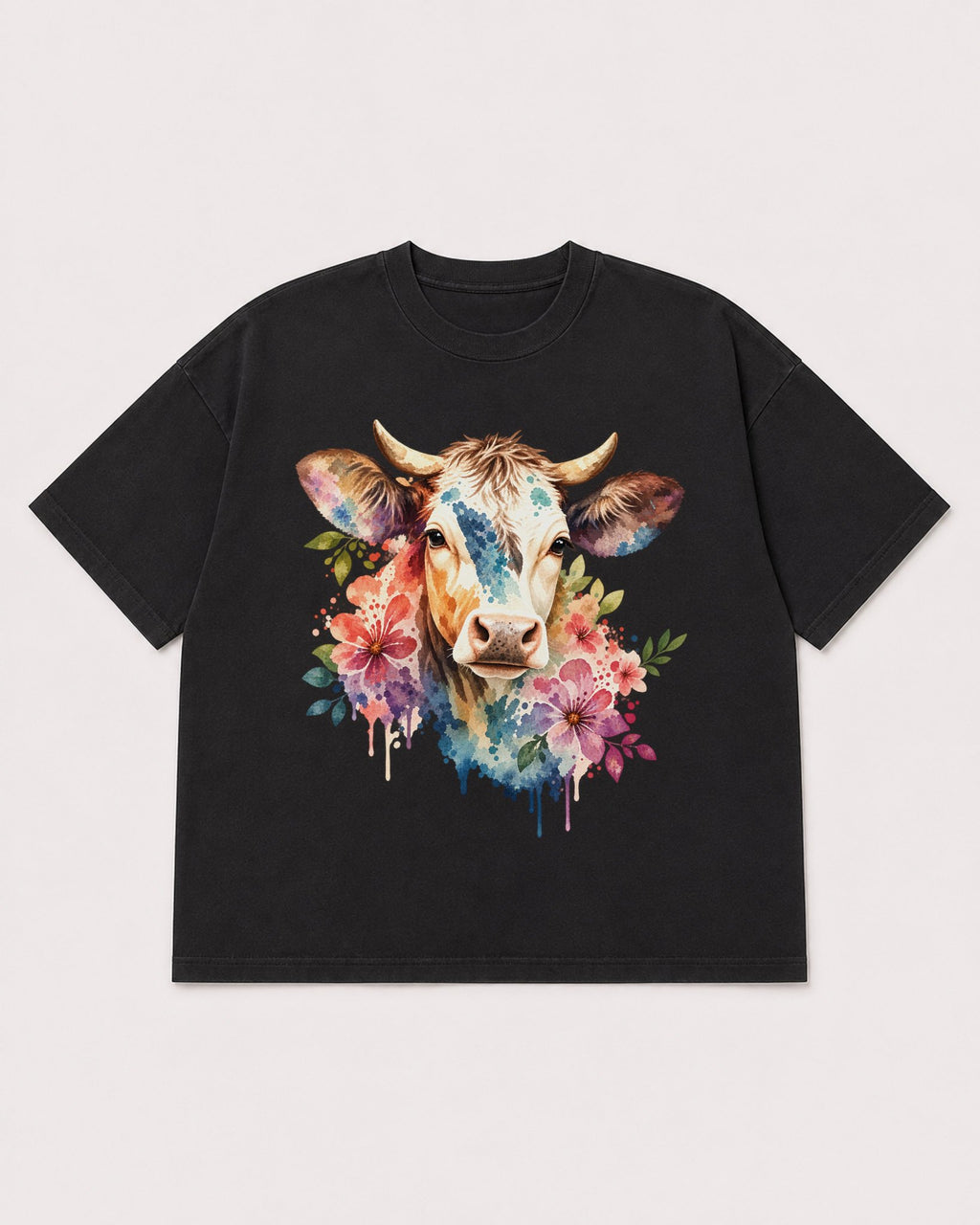 Mockup Boxy Heavyweight Tee Black product