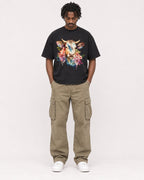 Mockup Boxy Heavyweight Tee Black male full-body 04