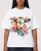 Mockup Boxy Heavyweight Tee White female close-up 04