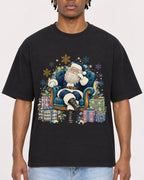 Mockup Boxy Heavyweight Tee Black male close-up 05