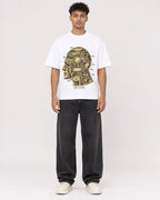 Mockup Boxy Heavyweight Tee White male full-body 20