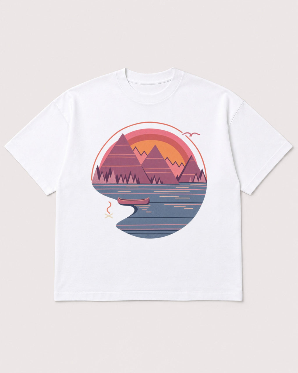 Mockup Boxy Heavyweight Tee White product