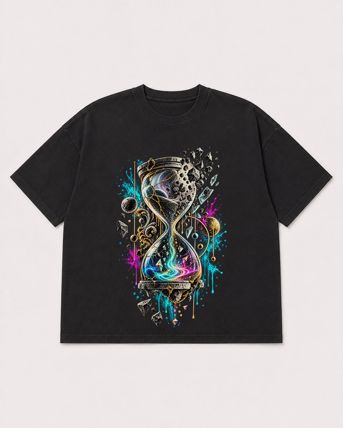 Mockup Boxy Heavyweight Tee Black product