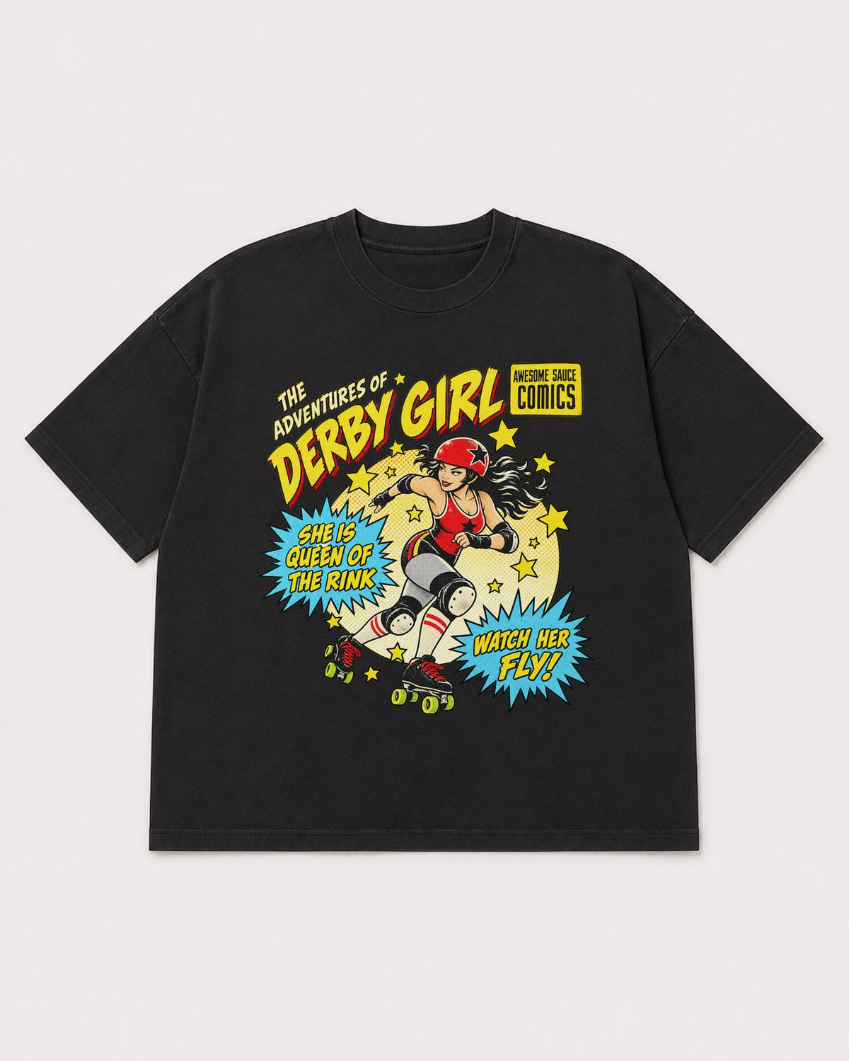 Mockup Boxy Heavyweight Tee Black product