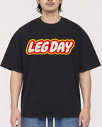 Mockup Boxy Heavyweight Tee Black male close-up 23