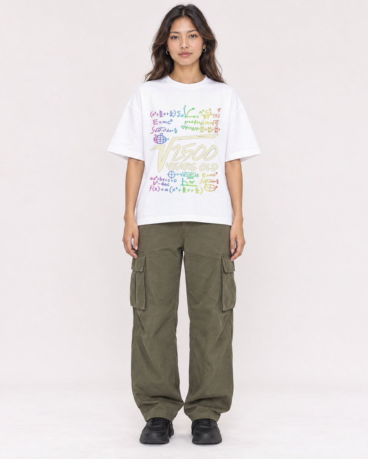 Mockup Boxy Heavyweight Tee White female full-body 02