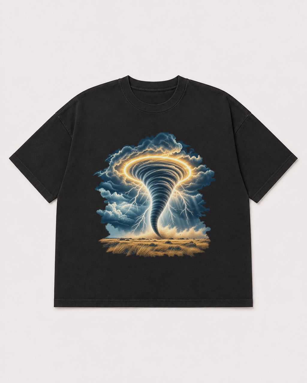 Mockup Boxy Heavyweight Tee Black product