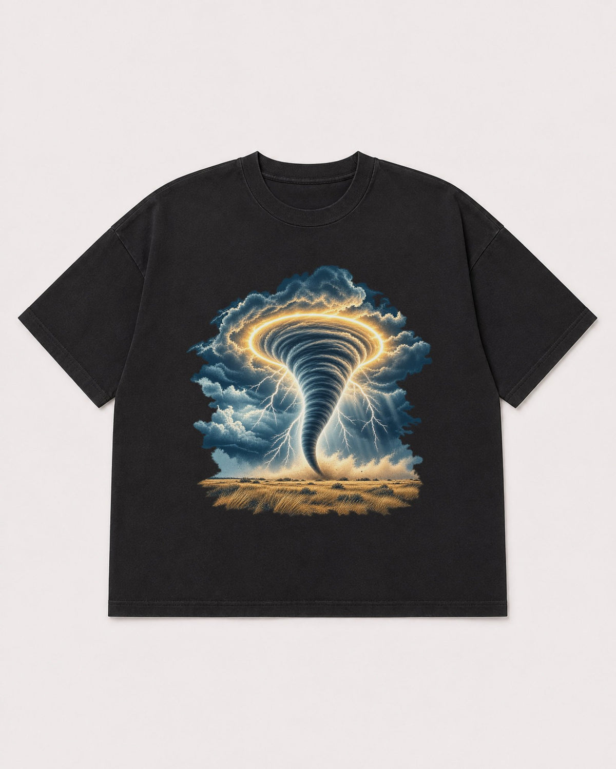Mockup Boxy Heavyweight Tee Black product