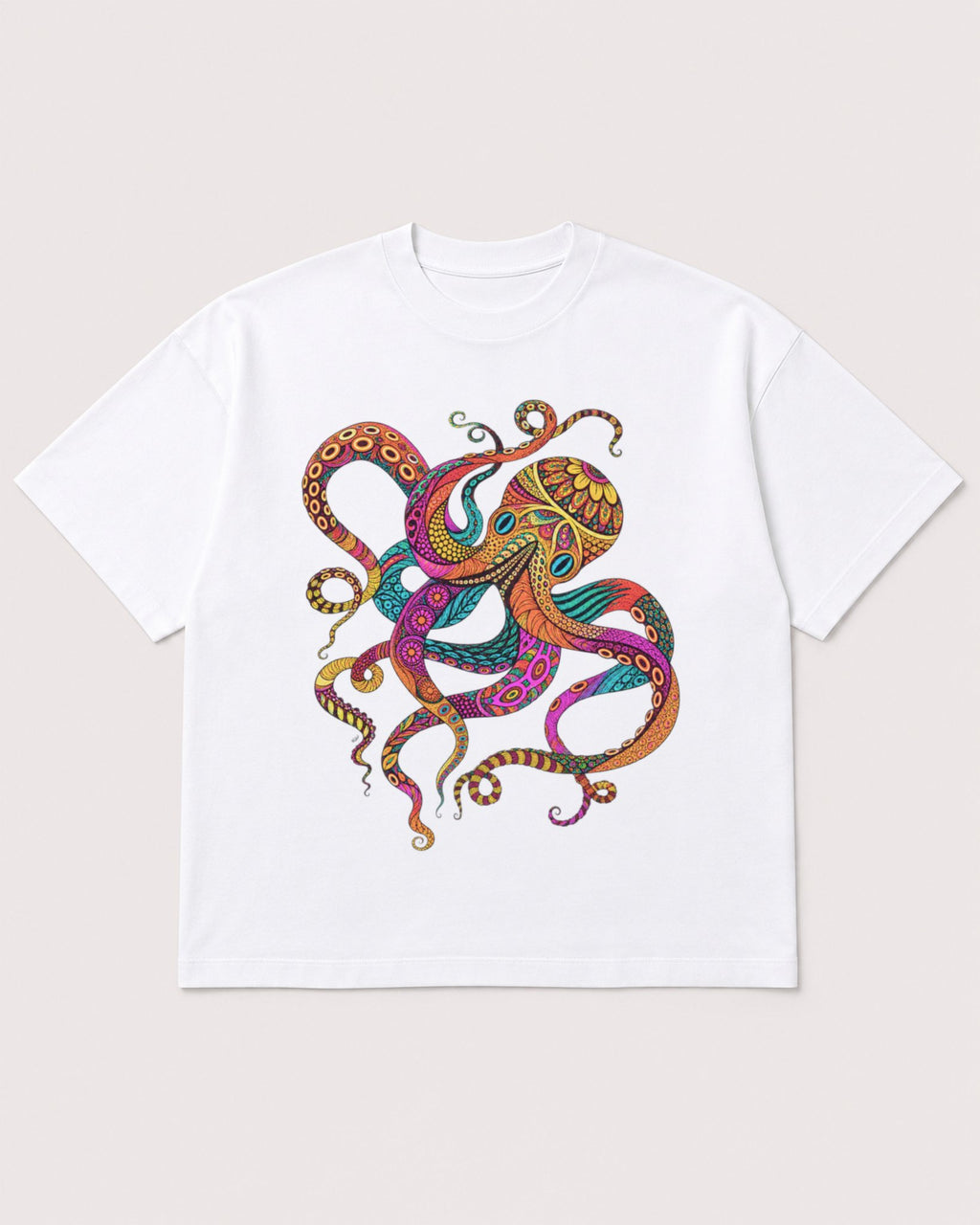 Mockup Boxy Heavyweight Tee White product