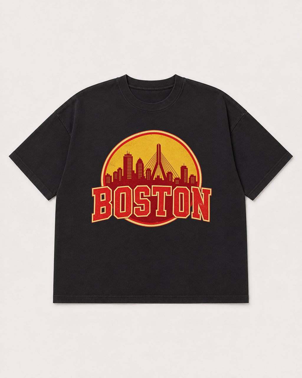 Mockup Boxy Heavyweight Tee Black product