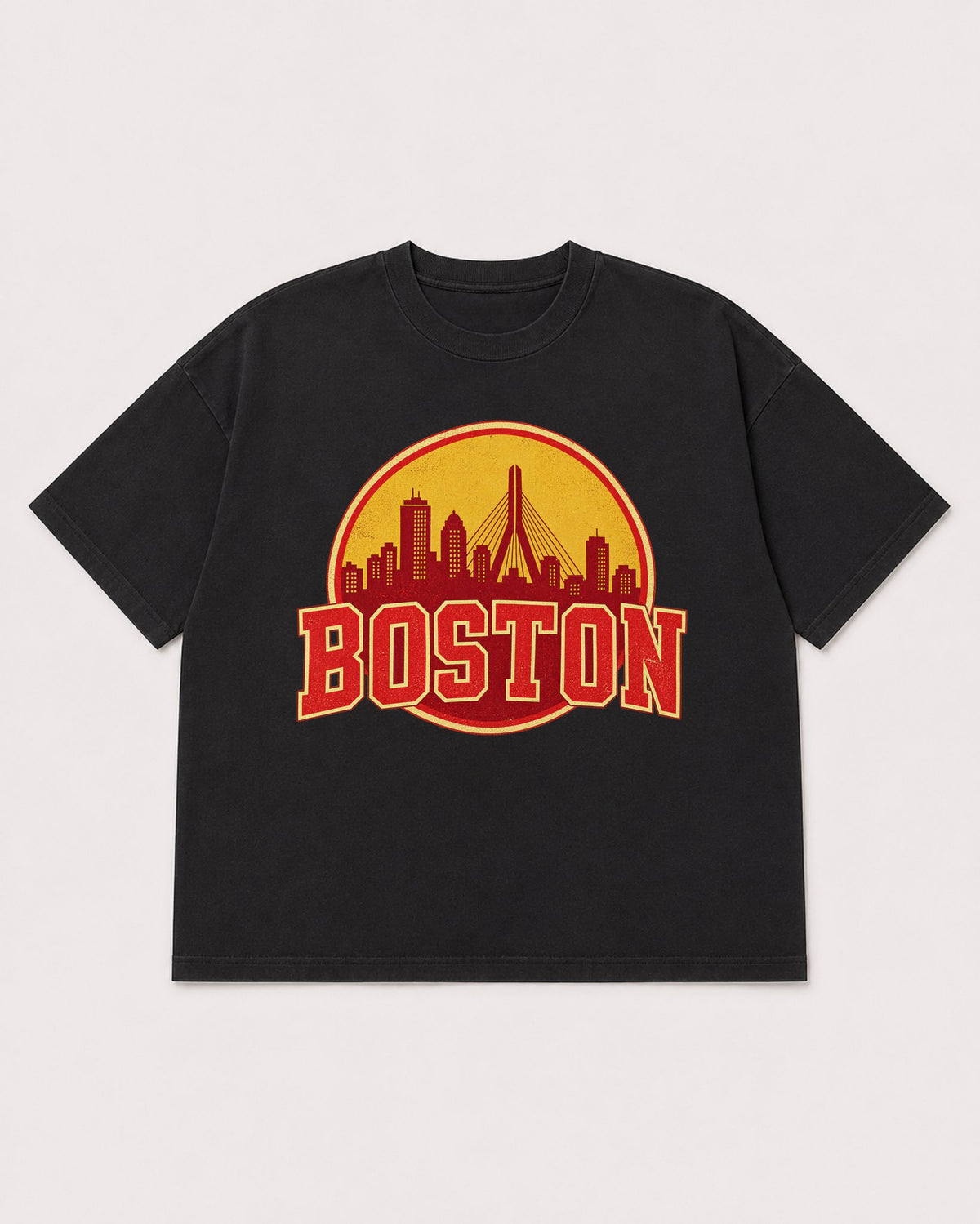 Mockup Boxy Heavyweight Tee Black product