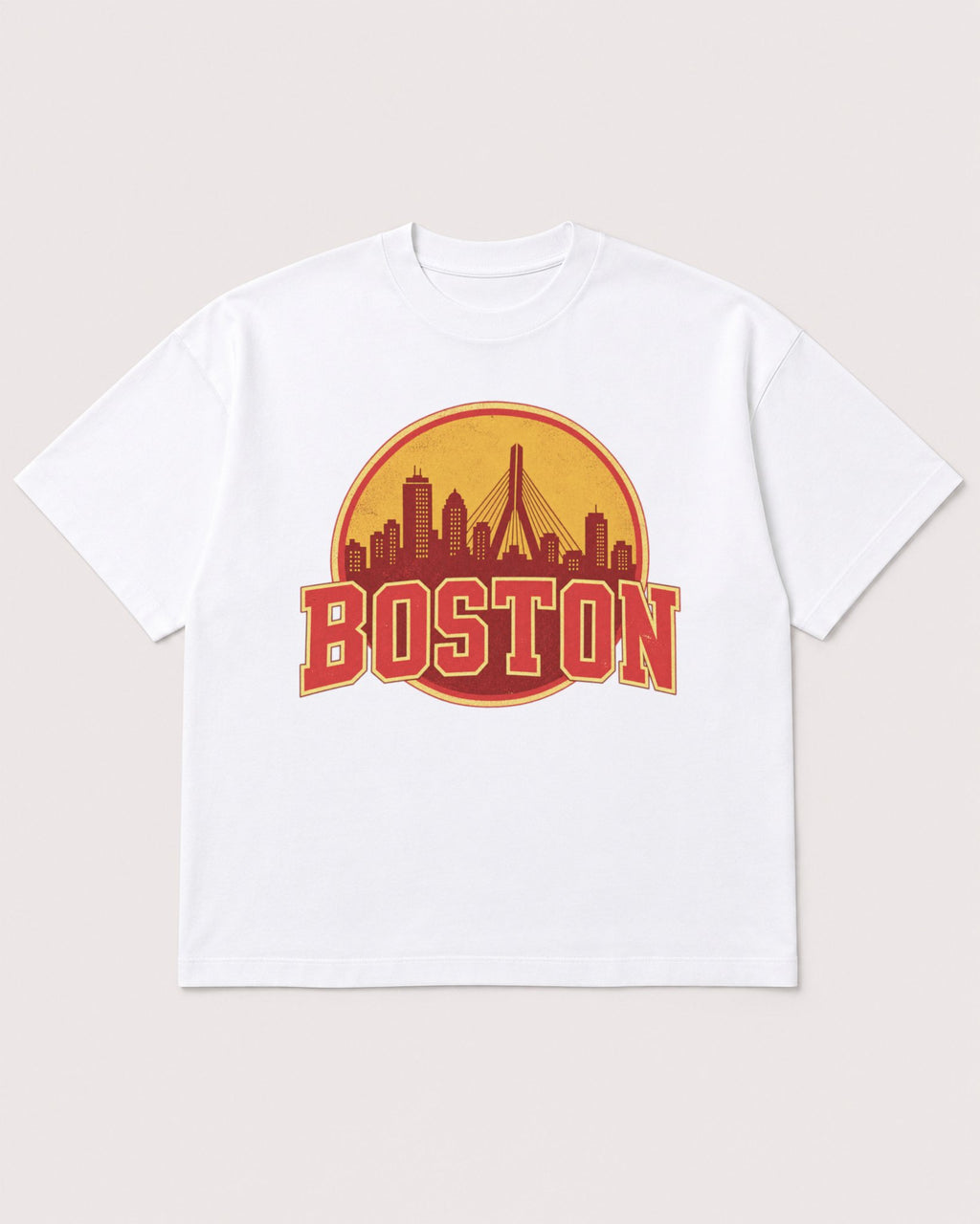 Mockup Boxy Heavyweight Tee White product